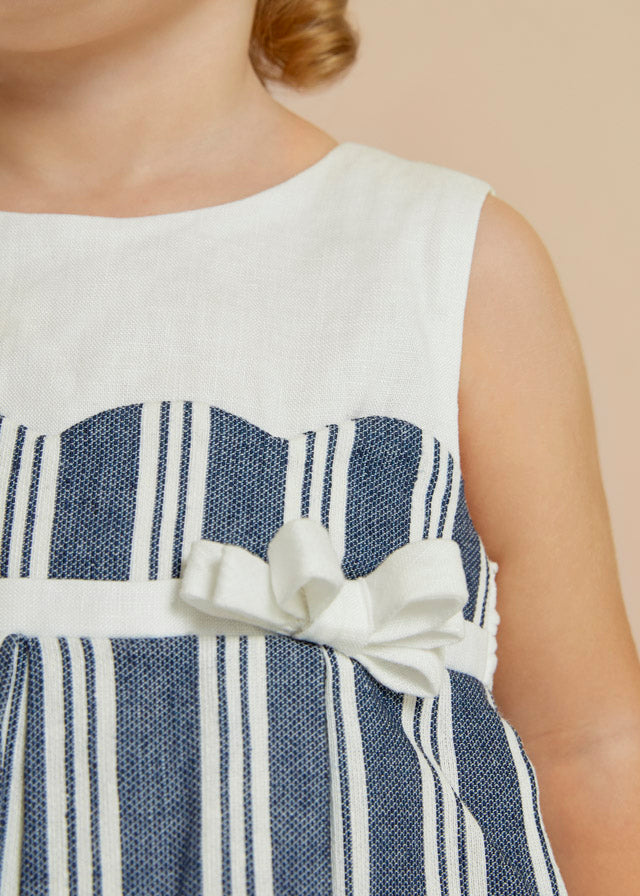 ABEL & LULA STRIPES LINEN DRESS