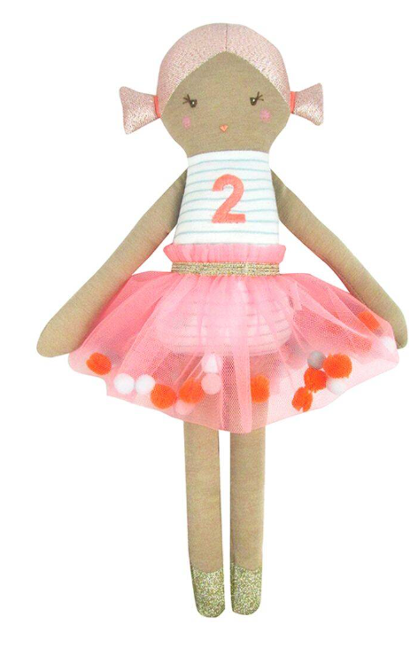 2ND YEAR BIRTHDAY BIRTHDAY JERSEY DOLL