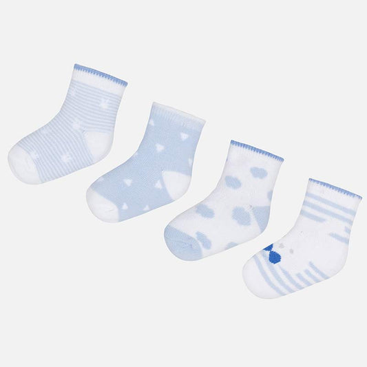 MAYORAL 4 PIECE SOCK SET BLUE