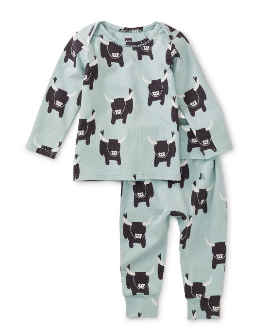 TEA COLLECTION BABY LAP SHOULDER TOP SET