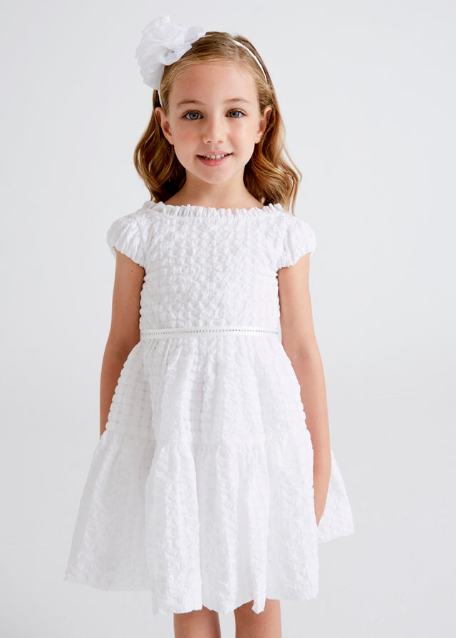 MAYORAL SEERSUCKER PLAID DRESS