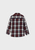 MAYORAL LONG SLEEVE CHECKERED PLUM SHIRT