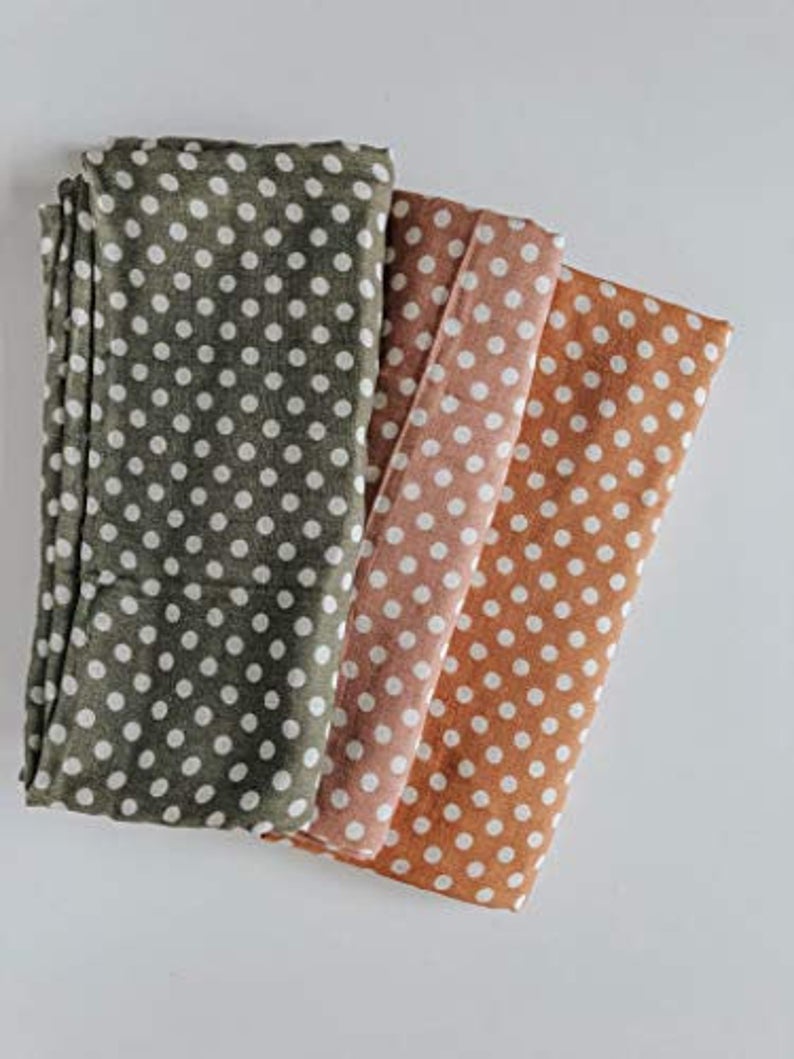 POLKA DOT SWADDLE - AMBER