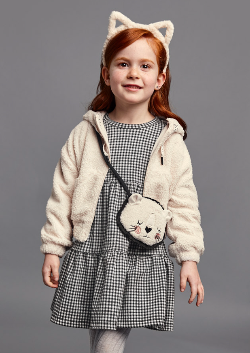 MAYORAL GINGHAM DRESS WITH BAG