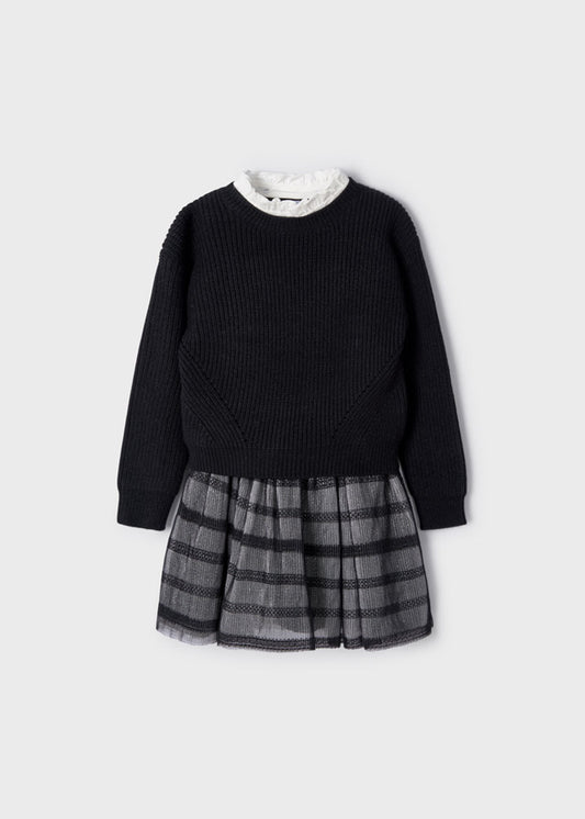 DRESS MAYORAL BLACK AND WHITE