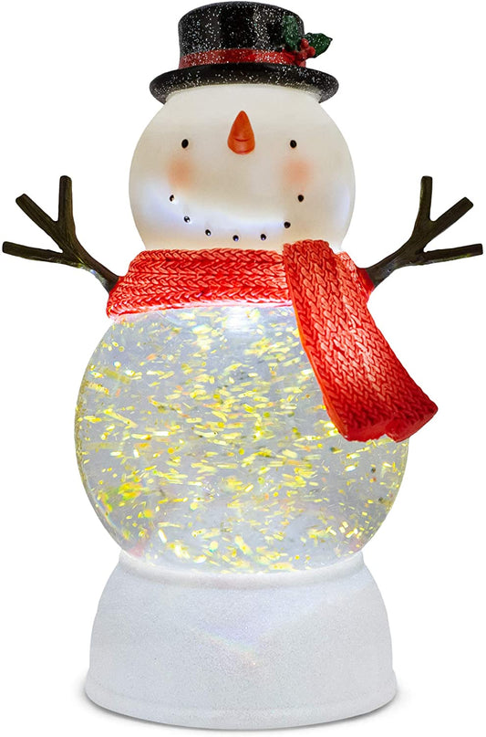 SNOWMAN LIGHT UP WATER GLOBE