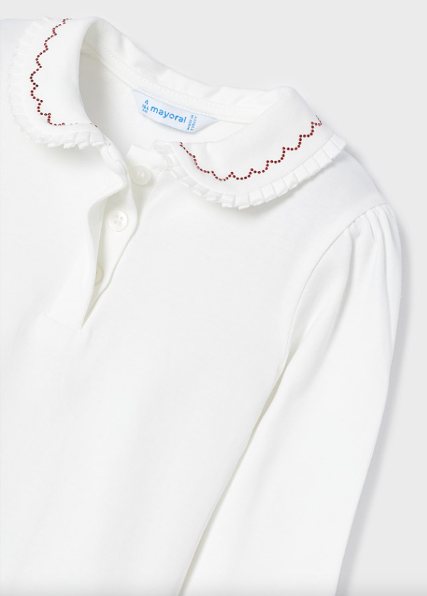 MAYORAL BASIC LONG SLEEVED POLO SHIRT GIRL
