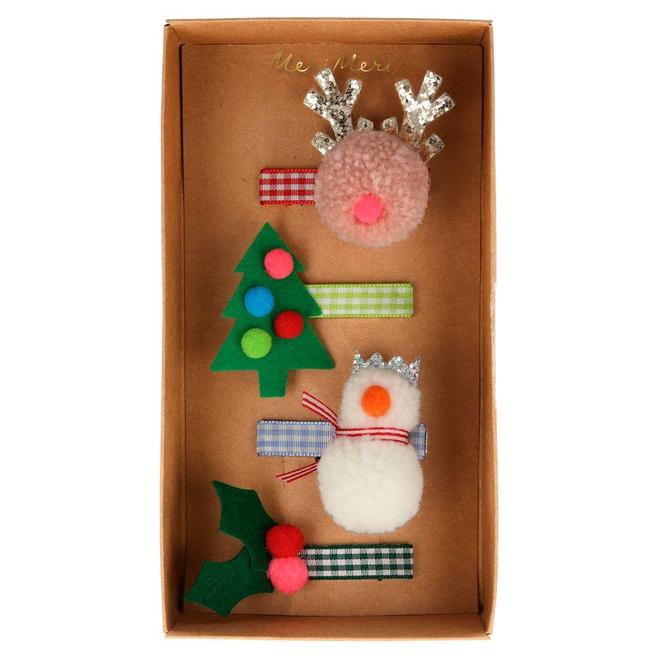 FESTIVE ICON HAIR CLIPS