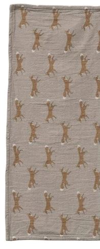 COTTON BABY BURP CLOTH - FOX
