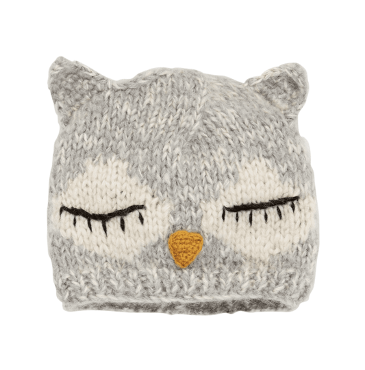 KIDS SLEEPING OWL BEANIE
