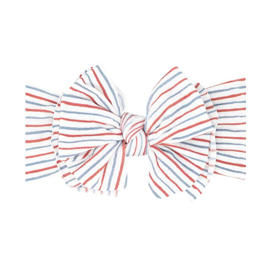 BABY BLING PRINTED FAB - AMERICANA STRIPE