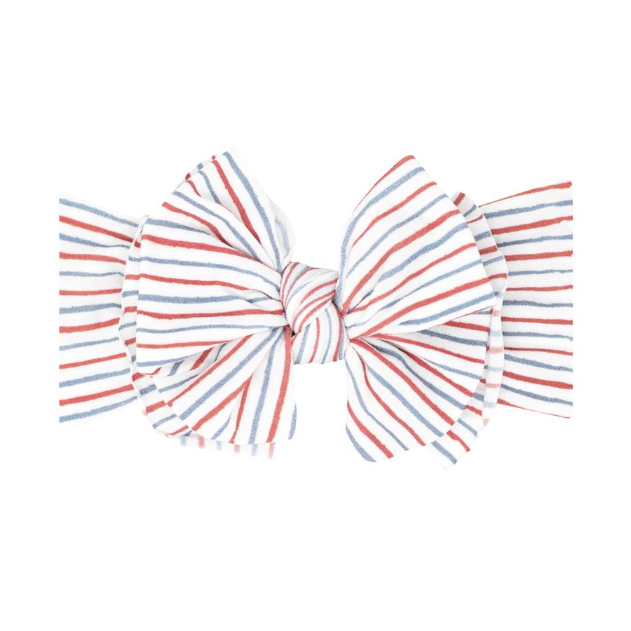 BABY BLING PRINTED FAB - AMERICANA STRIPE