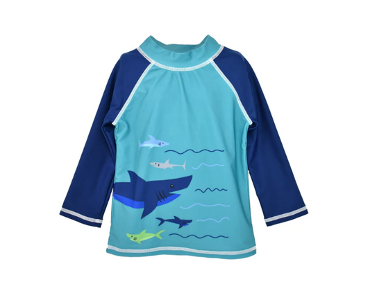 FLAP HAPPY UPF 50+ SHARKY RASH GUARD