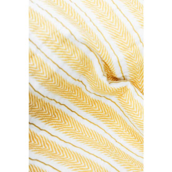 MUSTARD HERRINGBONE SWADDLE