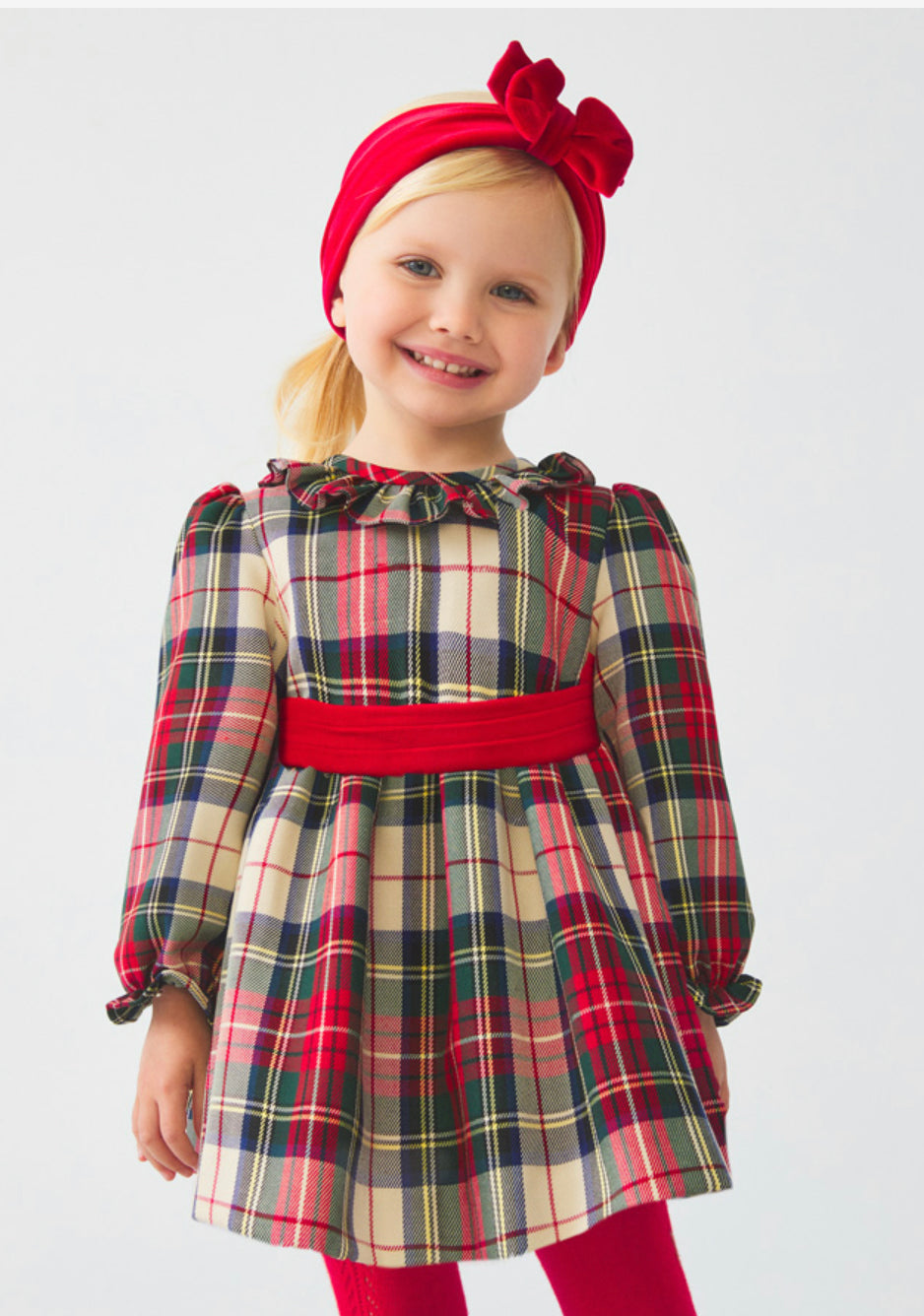 ABEL & LULA PLAID DRESS