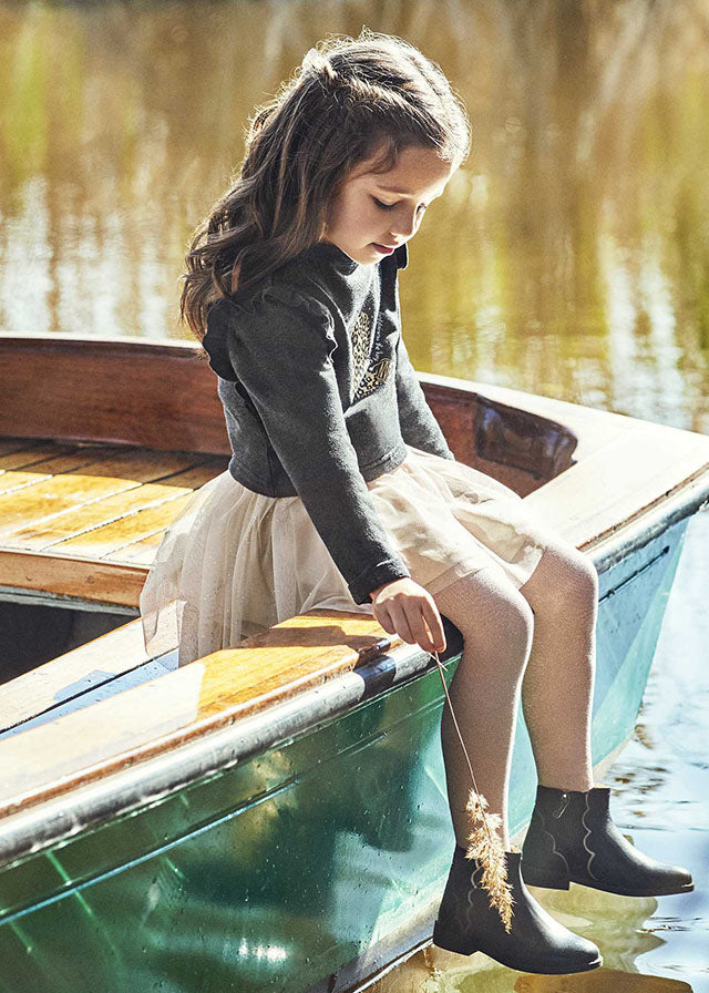 MAYORAL COMBINED TULLE DRESS