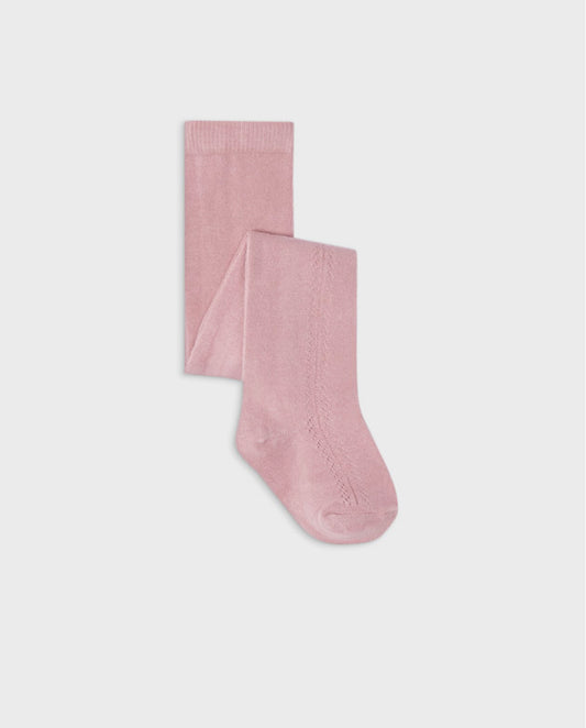 SIDED OPENWORK TIGHTS - BLUSH