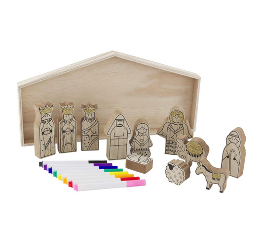 COLOR YOURSELF NATIVITY SET