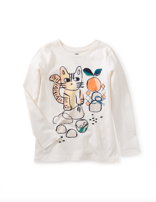cat and citrus graphic tee