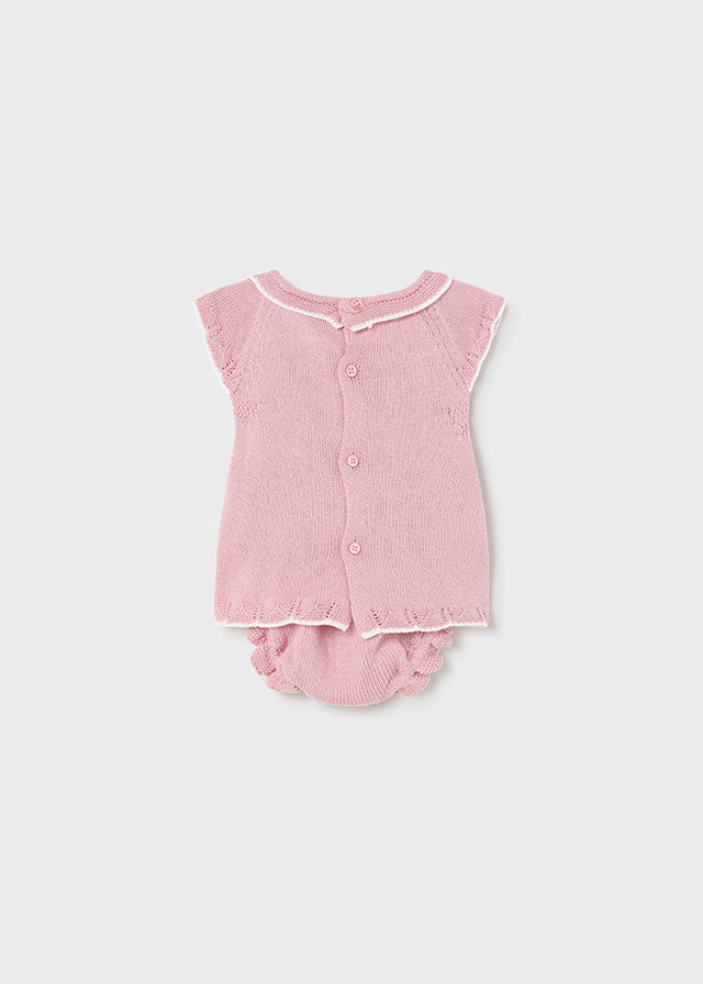 MAYORAL KNIT BLOOMER SET - ROSETTE