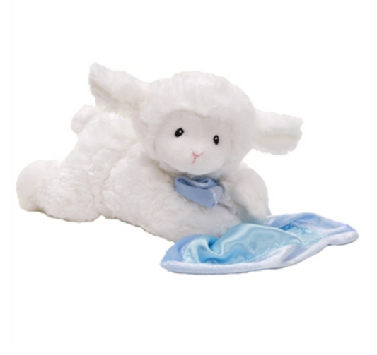 LENA LAMB BLUE W/PRAYER - Blue