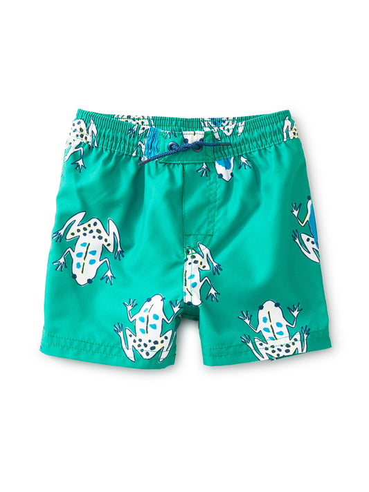 TEA MID-LENGTH SWIM TRUNK- FRIENDLY FROGS