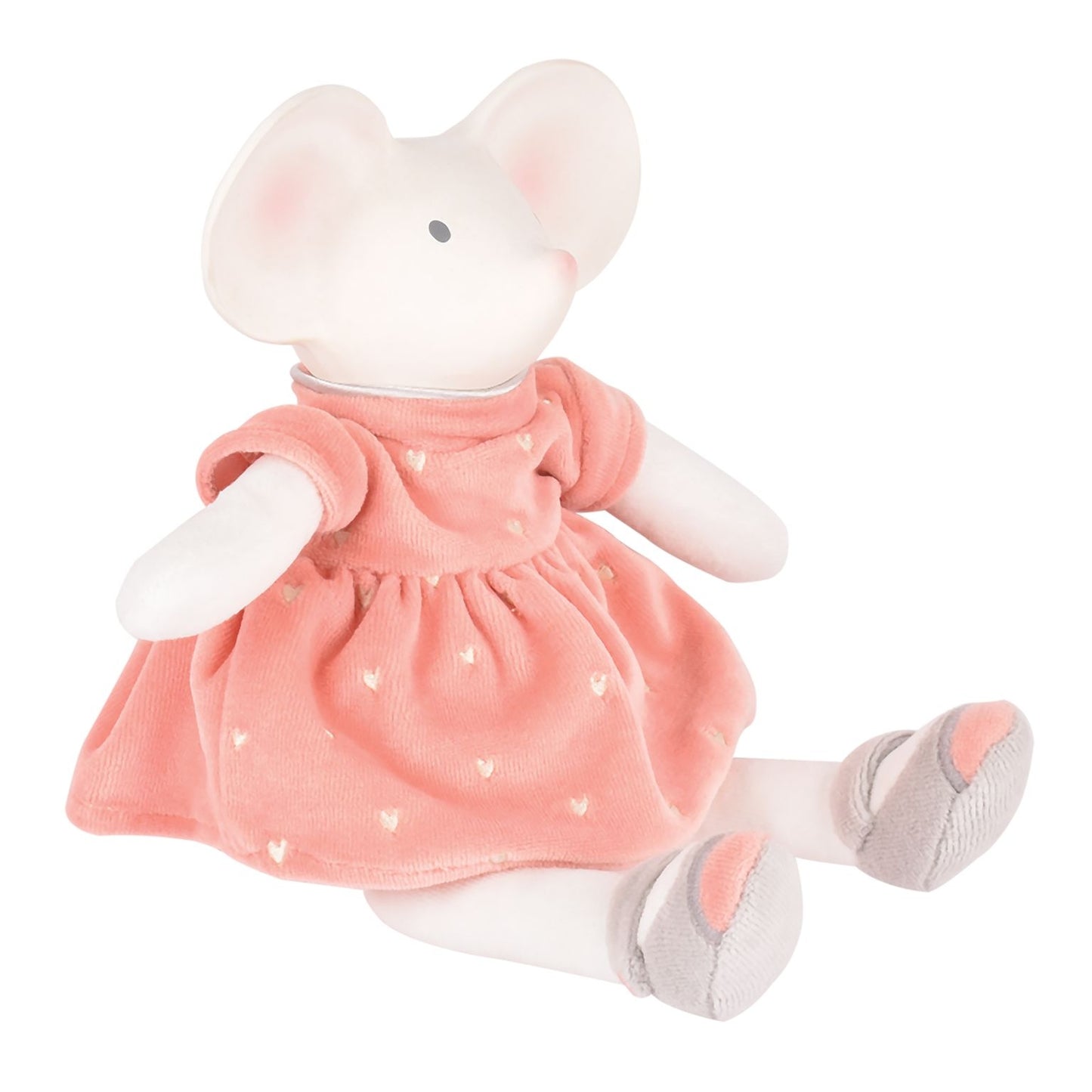 MEIYA THE MOUSE - RUBBER HEAD TOY WITH PARTY DRESS