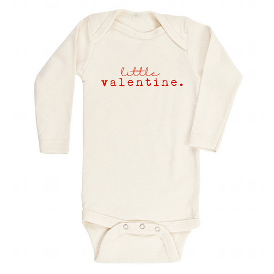 LITTLE VALENTINE LONG SLEEVE BODYSUIT - RED