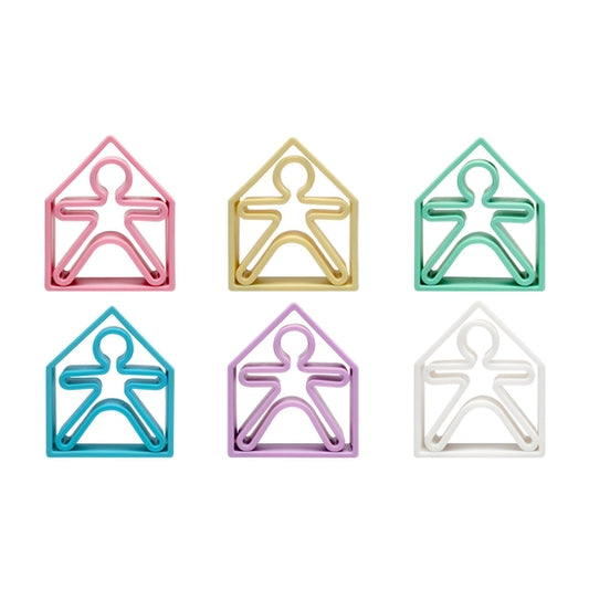 PASTEL KIDS & HOUSES 6 PACK