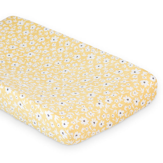LULUJO CHANGE PAD - YELLOW WILDFLOWERS