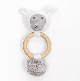 ORGANIC COTTON SHEEP RATTLE