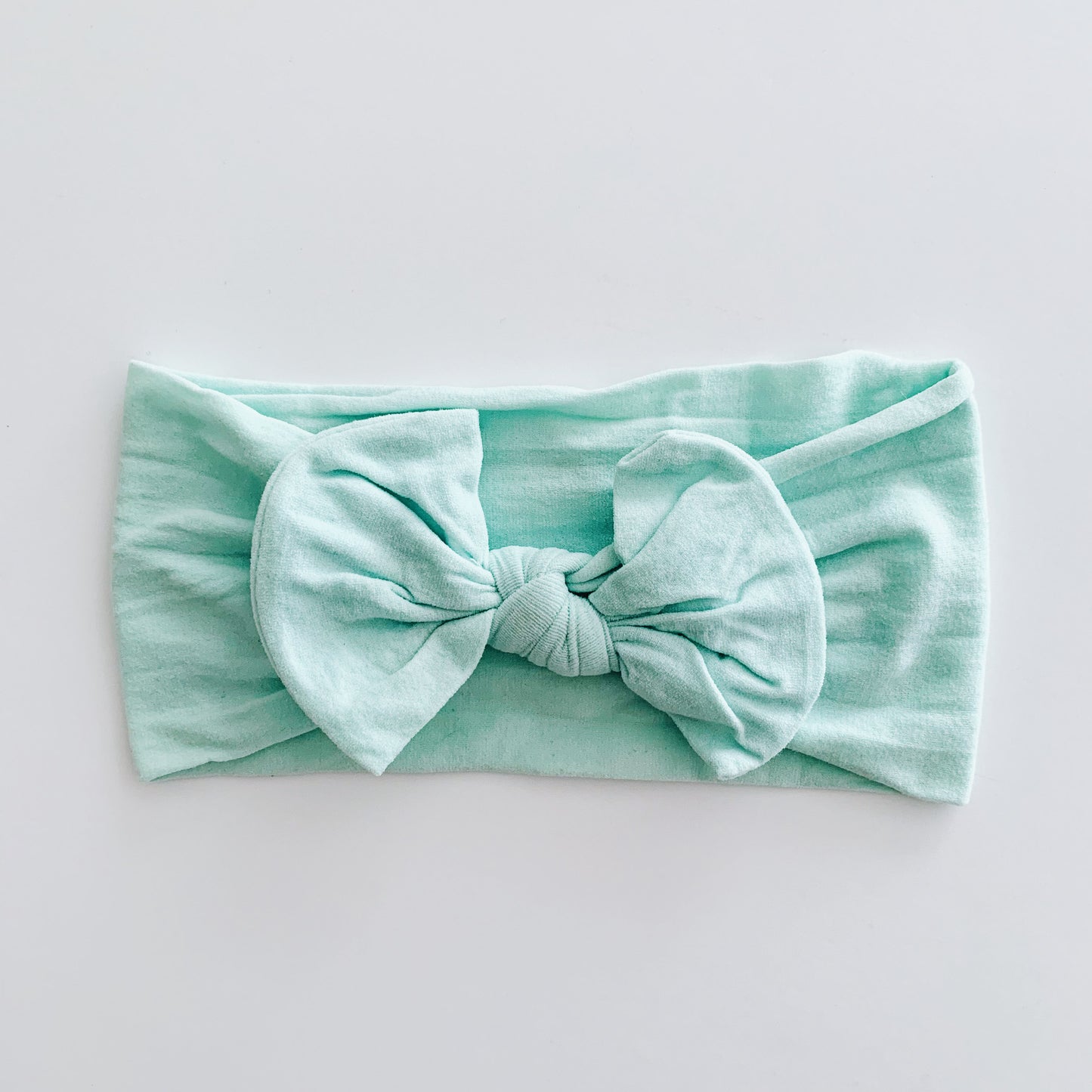 SUGAR + MAPLE BABY CLASSIC BOW HEADBAND - MINT