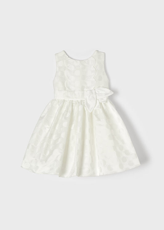 MAYORAL POLKA DOT JACQUARD DRESS