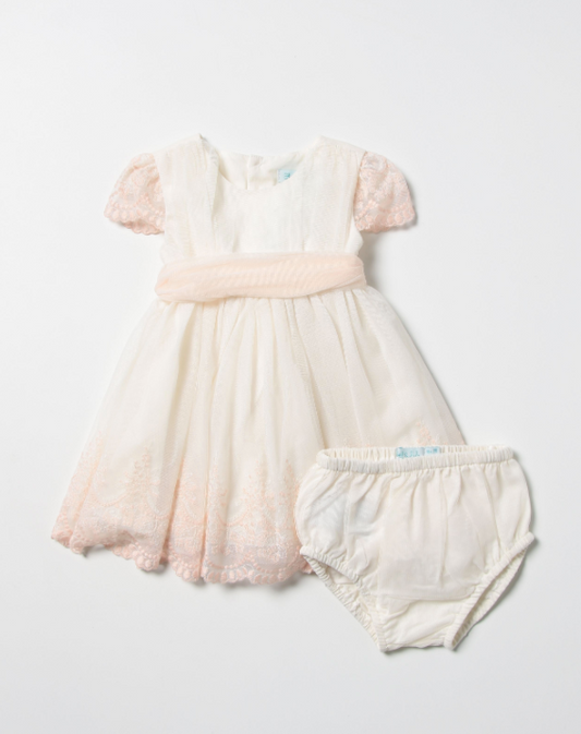 ABEL & LULA EMBROIDERED TULLE DRESS