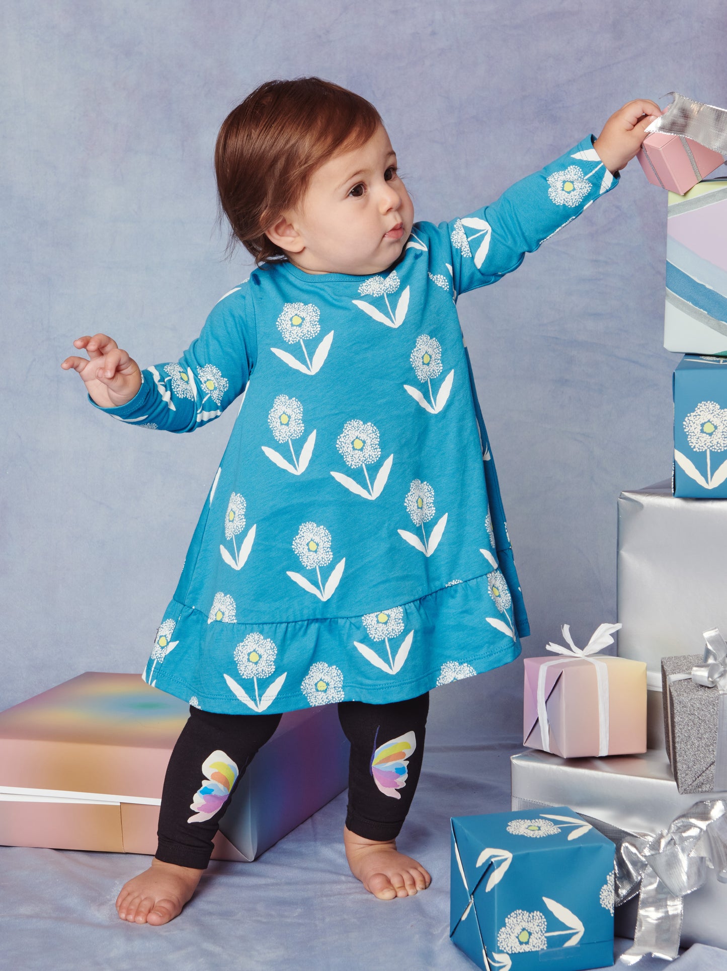 TEA BUTTERFLY PRINTED BABY LEGGINGS