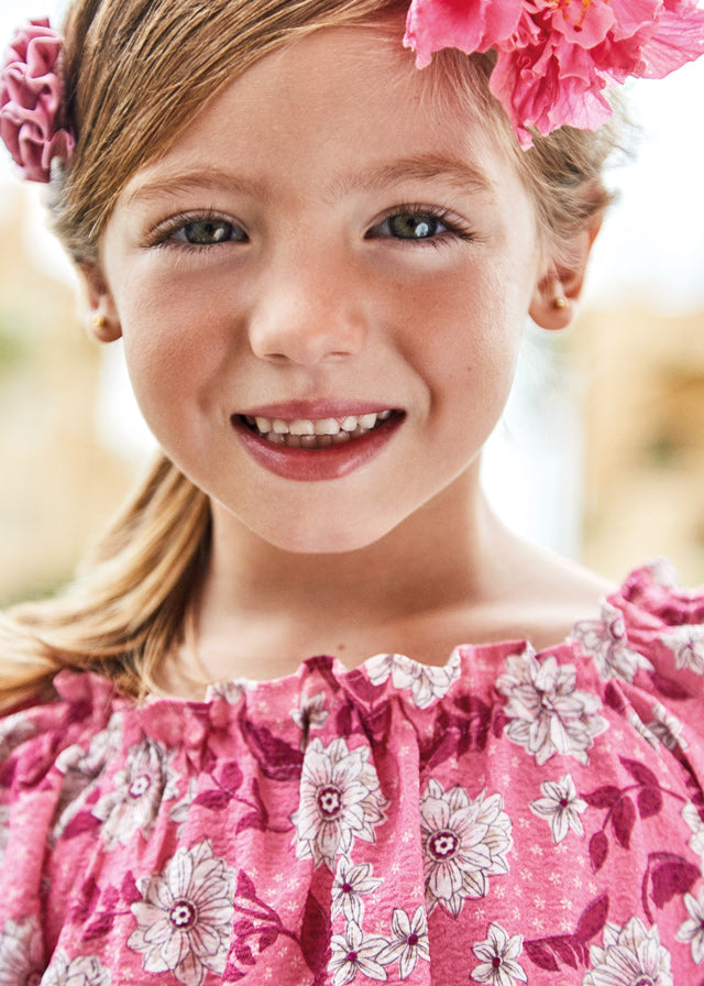 MAYORAL PEONY PRINTED DRESS