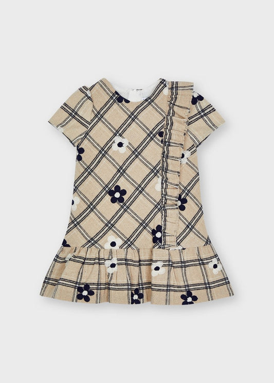 MAYORAL EMBROIDERED FLOWERS DRESS