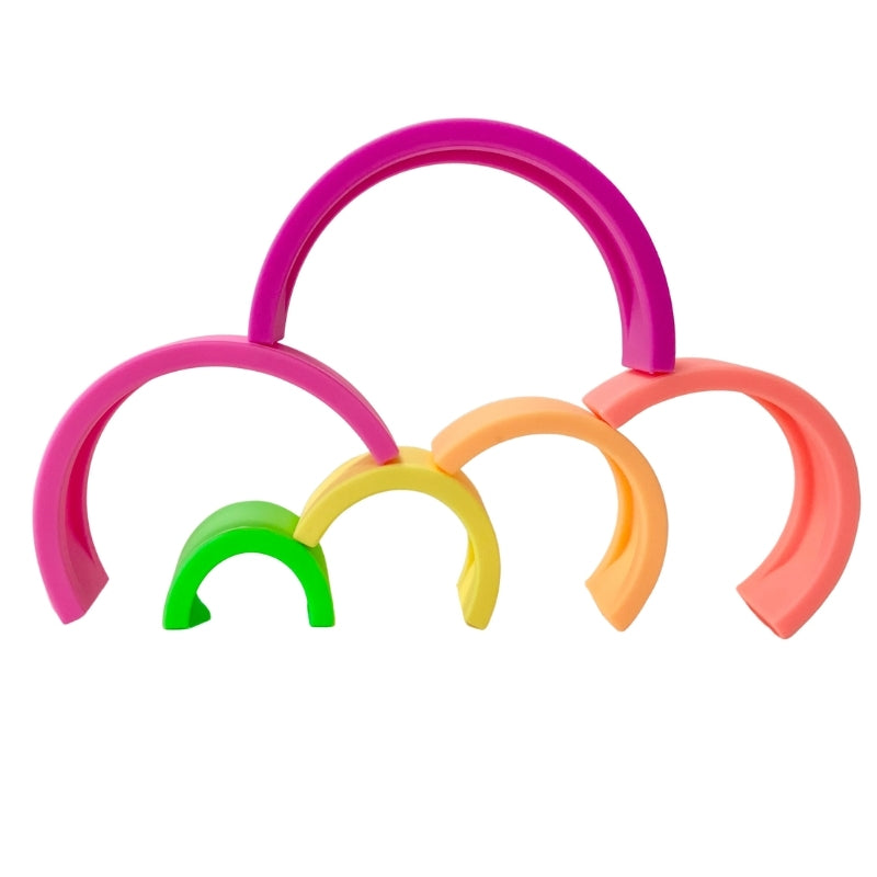 RAINBOW STACKER - 6PC - NEON