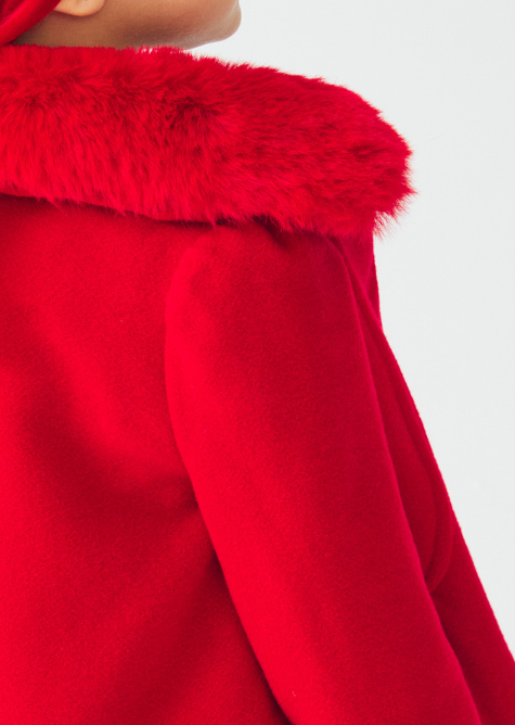 ABEL & LULA WOOLEN COAT - RED