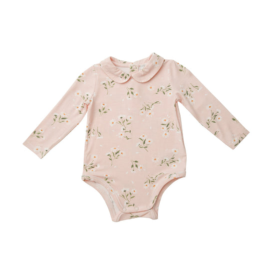PRETTY DAISIES PETER PAN COLLAR BODYSUIT
