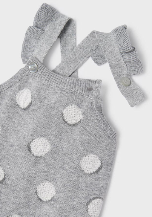 MAYORAL KNIT OVERALL SET - FOG