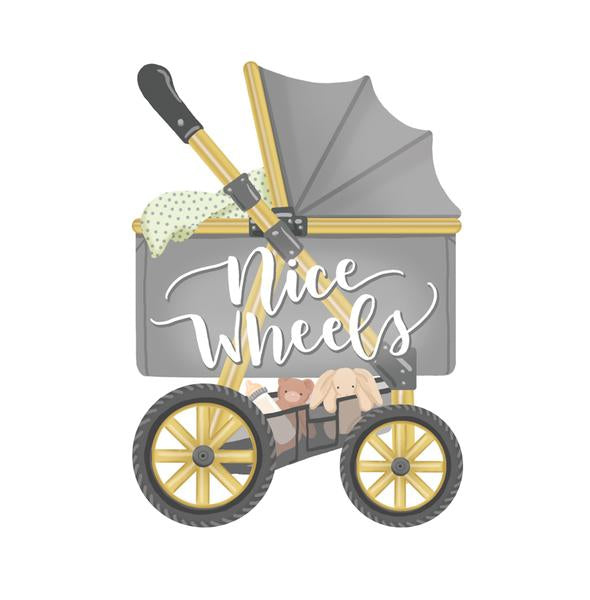 BABY STROLLER DIE CUT CARD