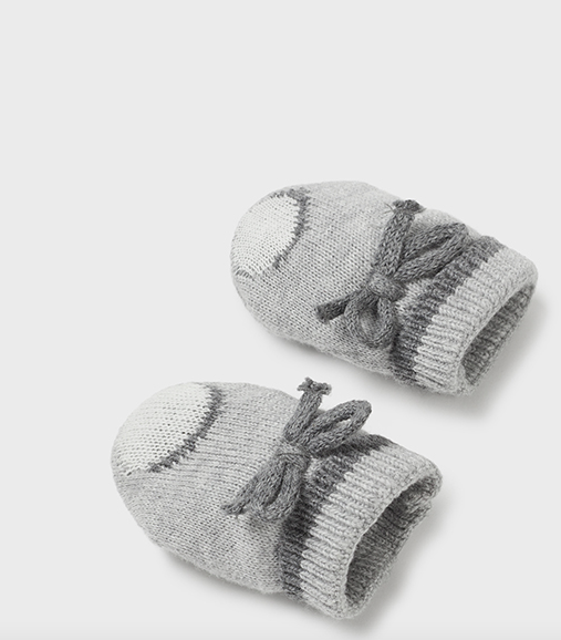 MAYORAL HAT & GLOVES SET - FOG GREY