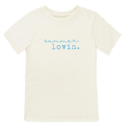 SUMMER LOVIN' - SHORT SLEEVE TEE - AQUA
