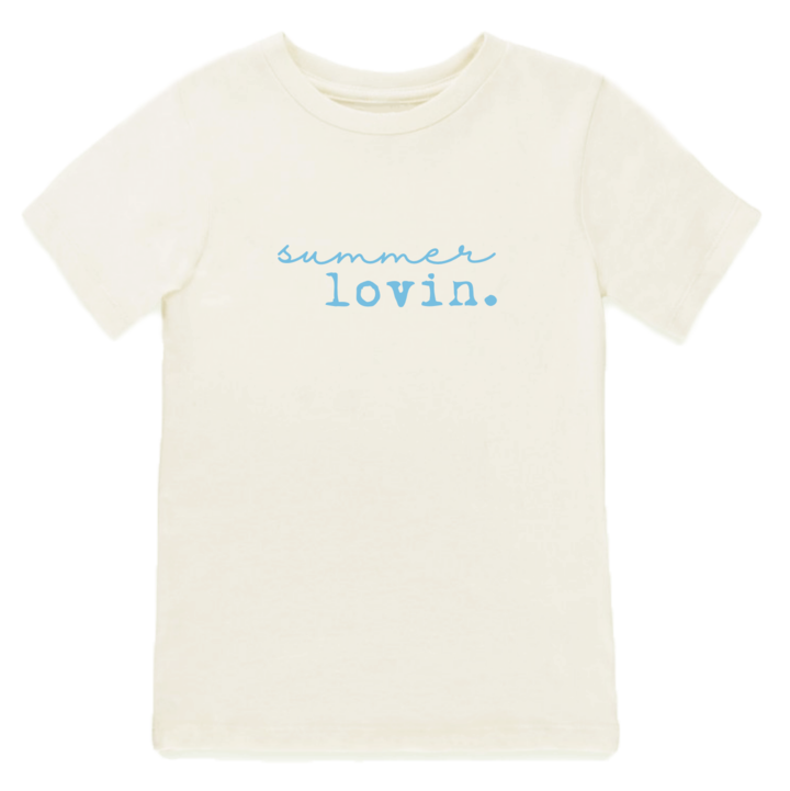 SUMMER LOVIN' - SHORT SLEEVE TEE - AQUA