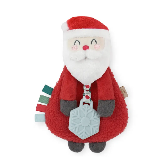 ITZY RITZY LOVEY HOLIDAY SANTA PLUSH + TEETHER TOY