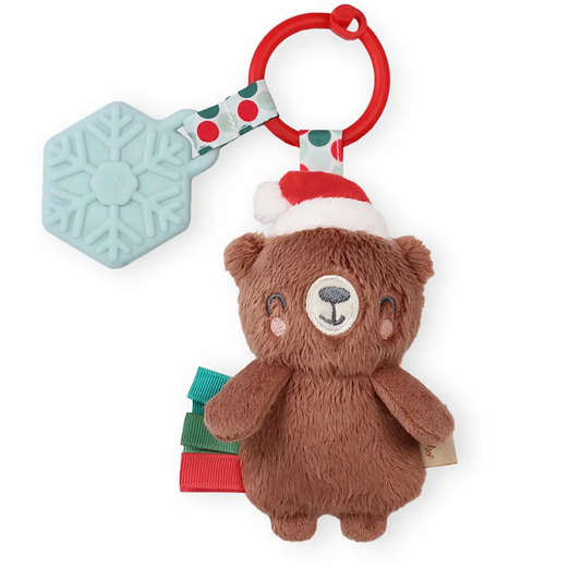 ITZY RITZY HOLIDAY BEAR ITZY PAL PLUSH + TEETHER