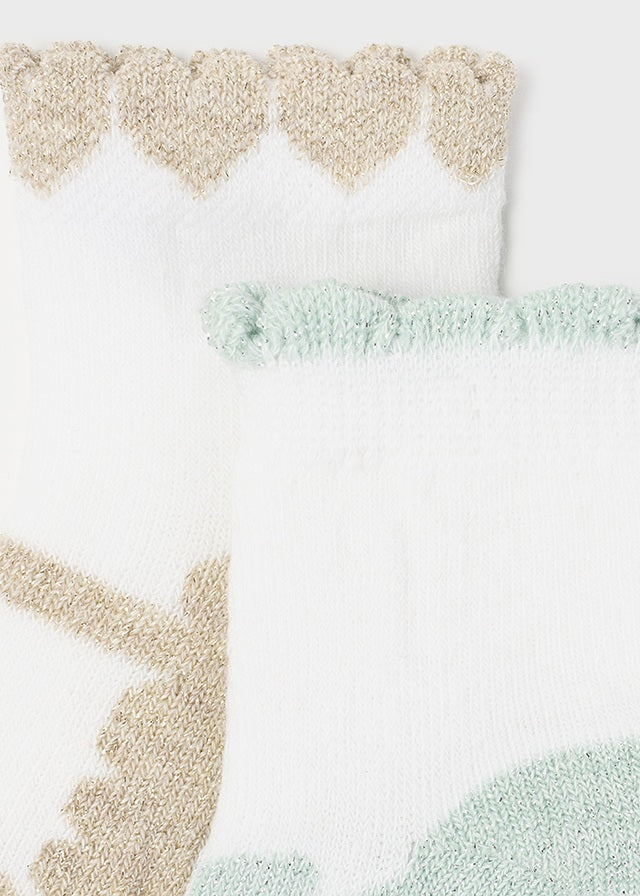 MAYORAL SOCKS 2 PACK- AQUA