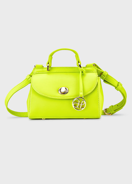 ABEL + LULA SATCHEL BAG - LIME GREEN