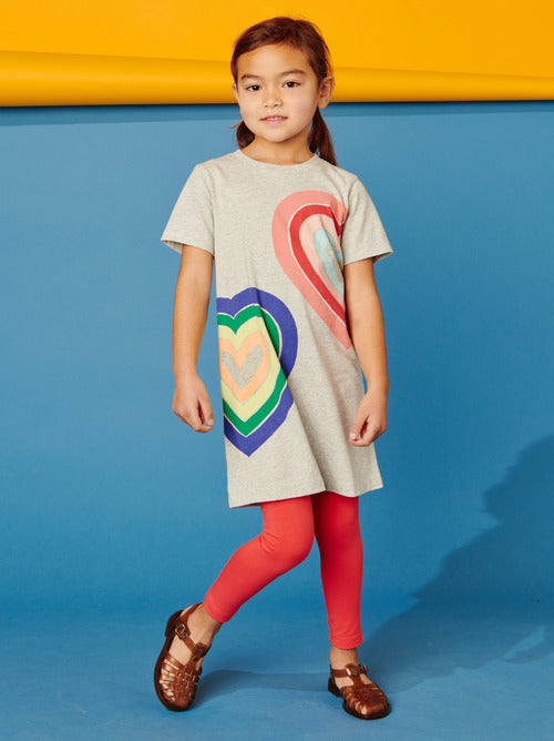 TEA COLLECTION QUEEN OF HEARTS GRAPHIC DRESS